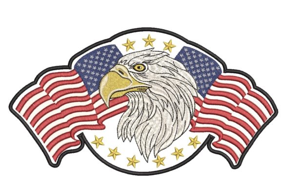 American Flag and Eagle
