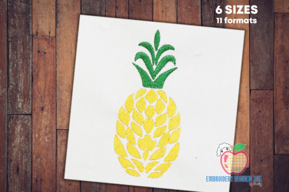 Fancy Pineapple Fruit Quick Stitch