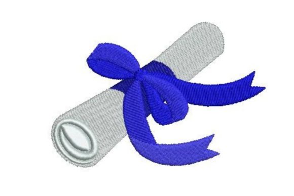 Graduation Skroll with Royal Blue