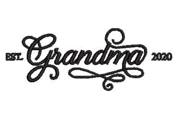 Grandma: A Timeless Holiday Embroidery Design