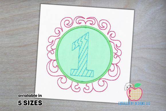 Monogram of One for Birthday
