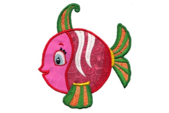 Pink and Red Tropical Fish