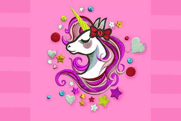 Pink Unicorn: A Playful Holiday Embroidery Staple