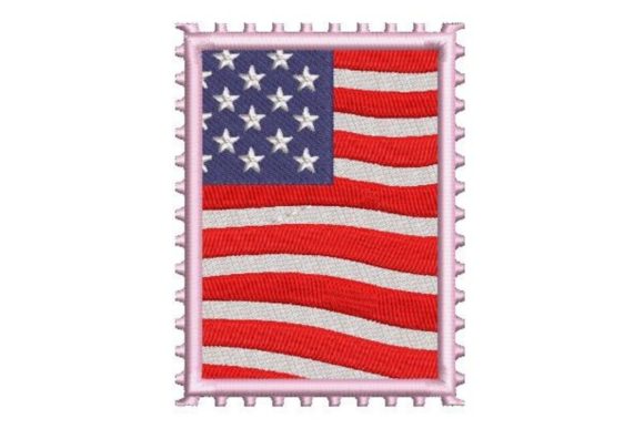 Postage Stamp: A Patriotic Embroidery Staple