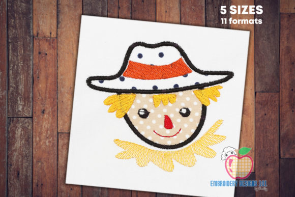 Scarecrow in Farm Applique Design