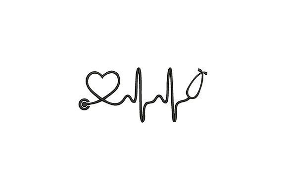 Silhouette Heartbeat Design