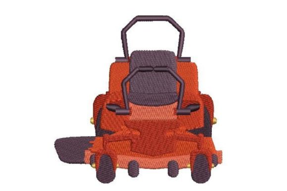 Zero Turn Mower Embroidery Design
